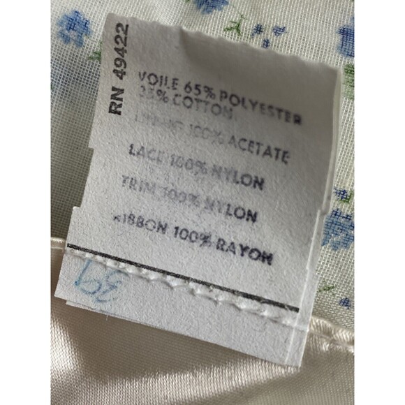 Jessica McClintock Gunne Sax Floral Lace Maxi Dress Cottage Core Prairie Vintage - Picture 16 of 16